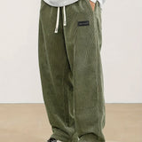Men's Corduroy Drawstring Straight Leg Pants – view 6