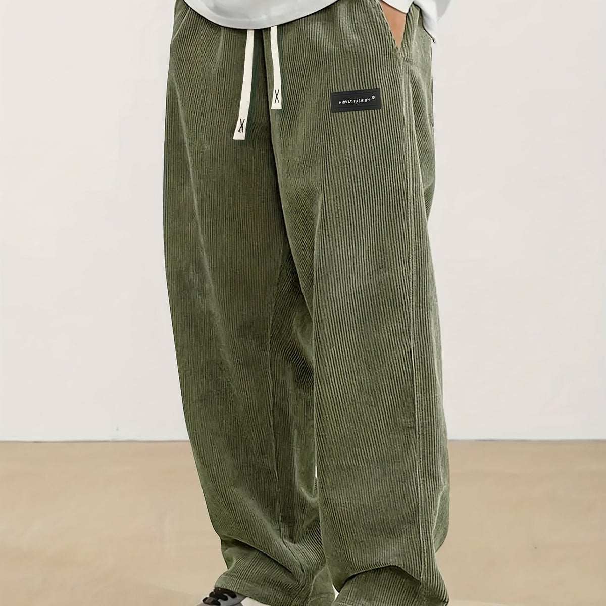 Men's Corduroy Drawstring Straight Leg Pants – view 6