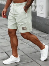 Men's Striped Drawstring Casual Shorts – view 7