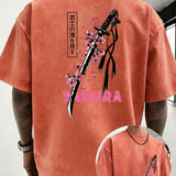 Faded Vintage Washed Loose Cotton T-Shirt – view 14
