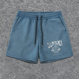Vintage Print Cotton Blend Lounge Shorts – view 5