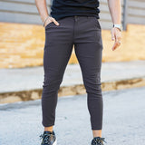 Men's Slim Cropped Stretch Trousers – view 3