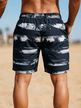 Men's Palm Tree Stripe Quick-Dry Swim Shorts – view 5