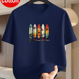 Men's Graphic Print Crew Neck Cotton T-Shirt – view 5