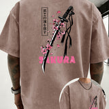 Faded Vintage Washed Loose Cotton T-Shirt – view 23