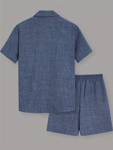 Men's Pocket Shirt & Drawstring Shorts Set – view 9