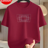 Men's Basic Print Crew Neck Cotton T-Shirt – view 6