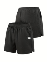 Men's Textured Drawstring Casual Shorts – view 6