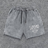Vintage Print Cotton Blend Lounge Shorts – view 3