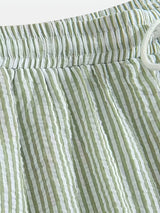 Men's Striped Drawstring Casual Shorts – view 10